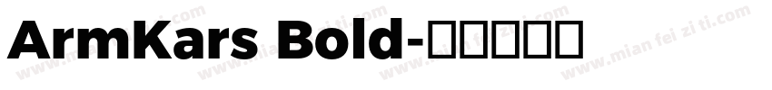 ArmKars Bold字体转换